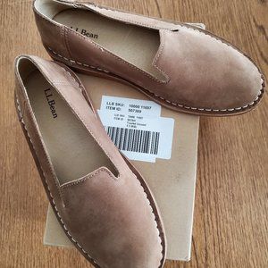 LL Bean Women's Stonington Slip On Shoes - Nubuck - Size 8.5
